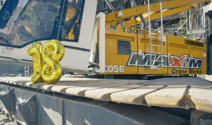 Jubileusz żurawia Liebher LR 1300.1 SX