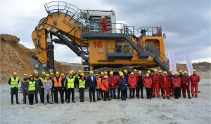 Elektryczny Liebherr w kopalni miedzi