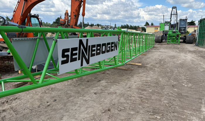 Żuraw Sennebogen 640 u klienta w Polsce