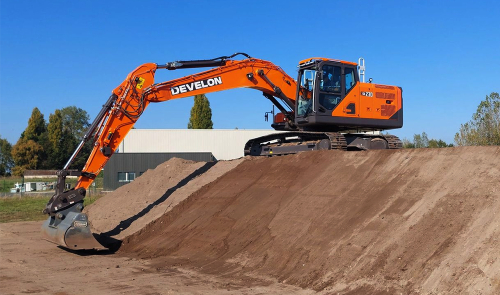 Leica 3D w koparkach Develon serii 9